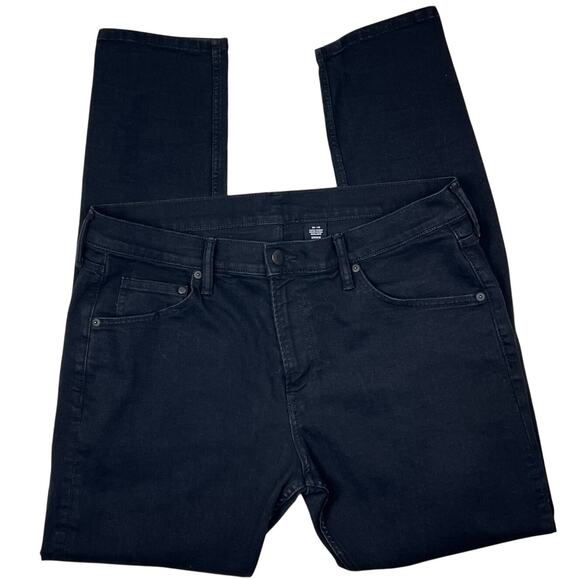 *H&M Divided Jeans Mens 36x32 Super Skinny Coupe Ultra-Moulante Black Jeans - Picture 3 of 5